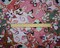 Pink-Red-Multi Cotton-Rayon Floral Printed Lawn Woven Fabric By the Yard